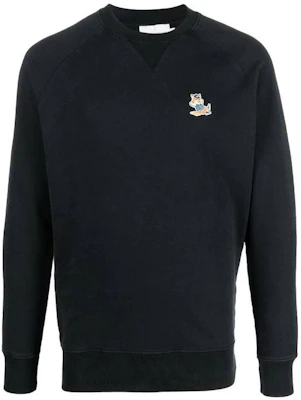 Maison Kitsune SS23 黑色狐狸印花圓領長袖 T 恤 KM00304KM0001-P199 Order Maison Kitsune SS23 黑色狐狸印花圓領長袖 T 恤 KM00304KM0001-P199