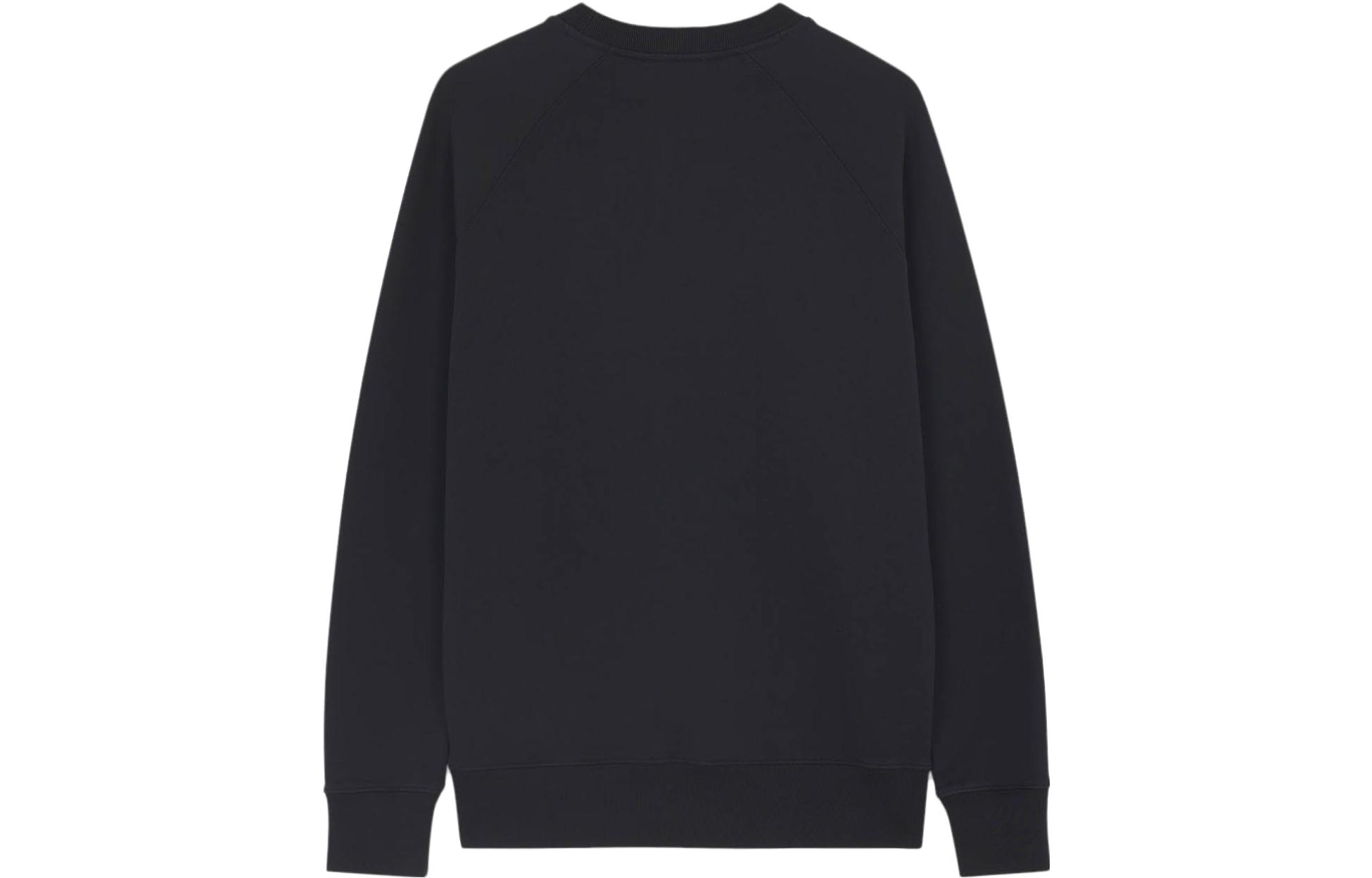 Lookbook Maison Kitsune SS23 黑色狐狸印花圓領長袖 T 恤 KM00304KM0001-P199