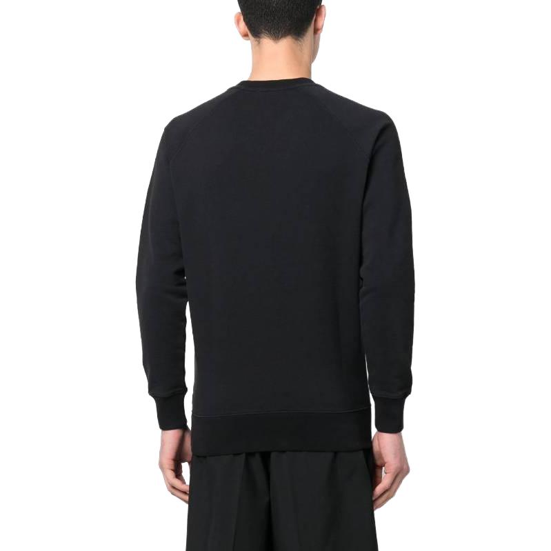 Purchase Maison Kitsune SS23 黑色狐狸印花圓領長袖 T 恤 KM00304KM0001-P199