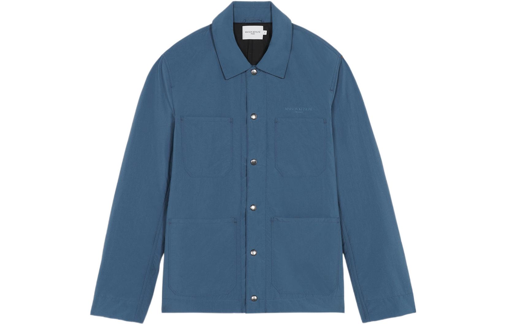 Maison Kitsune SS23 Blue Fox Print Crewneck Sweatshirt Unisex GU00342KM000-P468