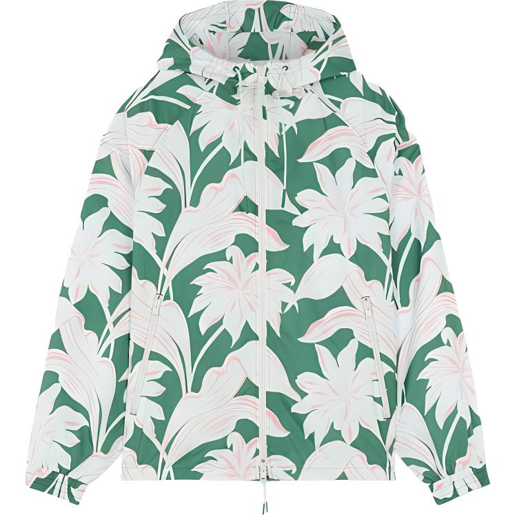 Maison Kitsune SS23 Fox Head Colorblock Zip-Up Hoodie Jacket Unisex KW00531KT1083-M111