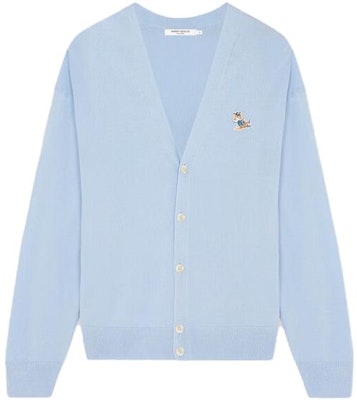 Maison Kitsune SS23 狐狸刺绣男士针织毛衣 浅蓝色 KM00504KT1036-P408 Order Maison Kitsune SS23 狐狸刺绣男士针织毛衣 浅蓝色 KM00504KT1036-P408