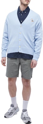 Maison Kitsune SS23 狐狸刺绣男士针织毛衣 浅蓝色 KM00504KT1036-P408 Lookbook Maison Kitsune SS23 狐狸刺绣男士针织毛衣 浅蓝色 KM00504KT1036-P408