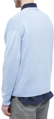 Maison Kitsune SS23 狐狸刺绣男士针织毛衣 浅蓝色 KM00504KT1036-P408 Shop Maison Kitsune SS23 狐狸刺绣男士针织毛衣 浅蓝色 KM00504KT1036-P408