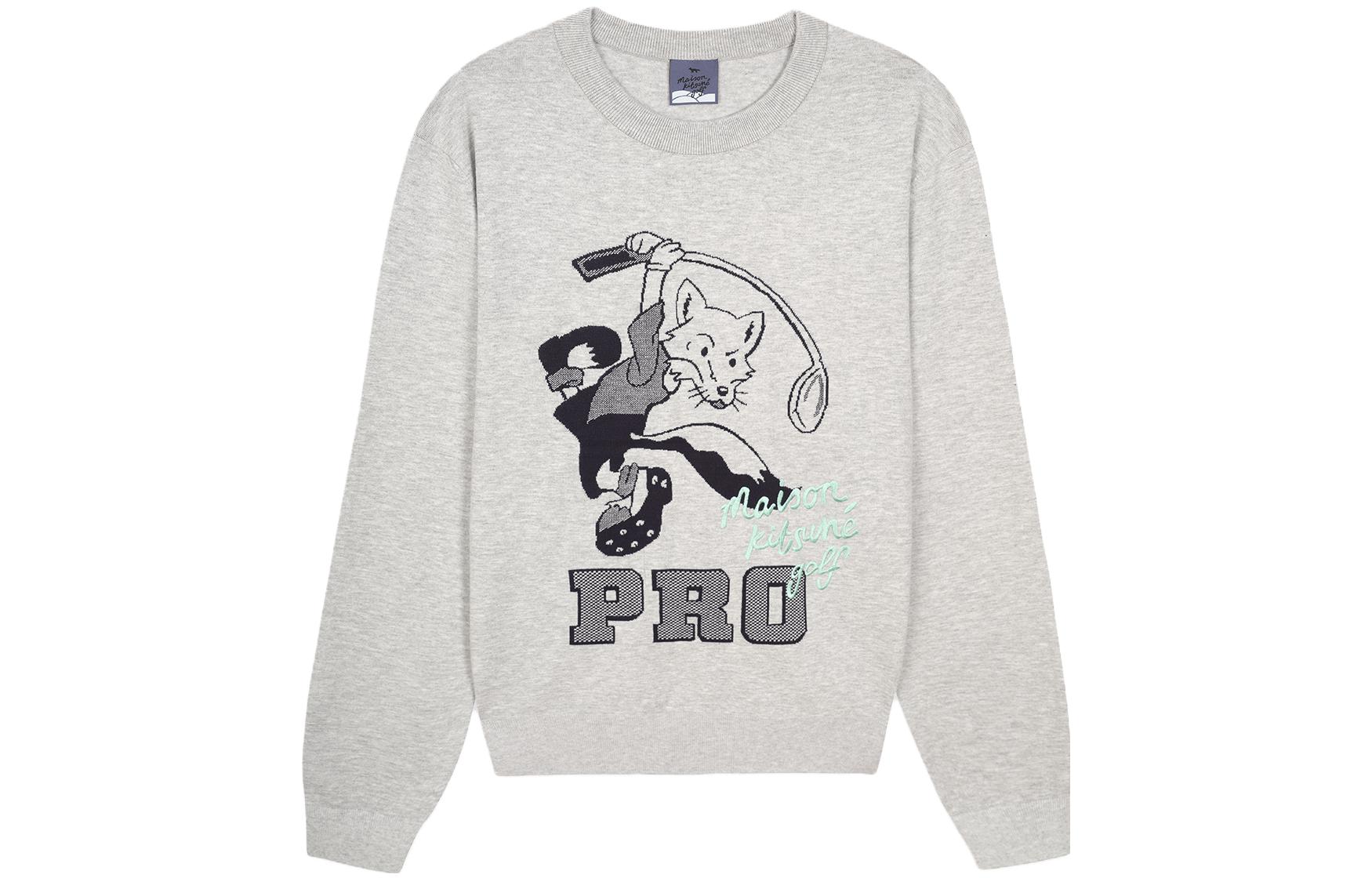 Maison Kitsune SS23 Golf Fox Print Mint Green Jacket for Men QZ3439M02L-P300