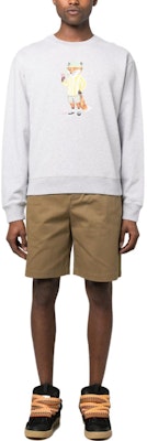 Maison Kitsune SS23 Baju Grafit Lengan Panjang Lelaki Kelabu Muda KM00331KM0001H120 Lookbook Maison Kitsune SS23 Baju Grafit Lengan Panjang Lelaki Kelabu Muda KM00331KM0001H120