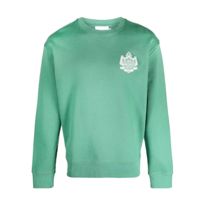 Maison Kitsune SS23 Logo Print Crewneck Sweatshirt Unisex Orange GU00342KM0002-P851