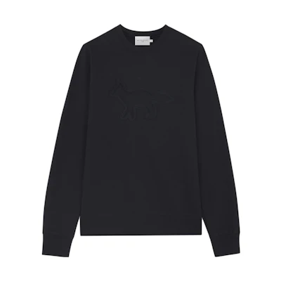 Maison Kitsune SS23 Lunar New Year Embroidered Crewneck Sweatshirt Grey Unisex SPCNM00306-H150