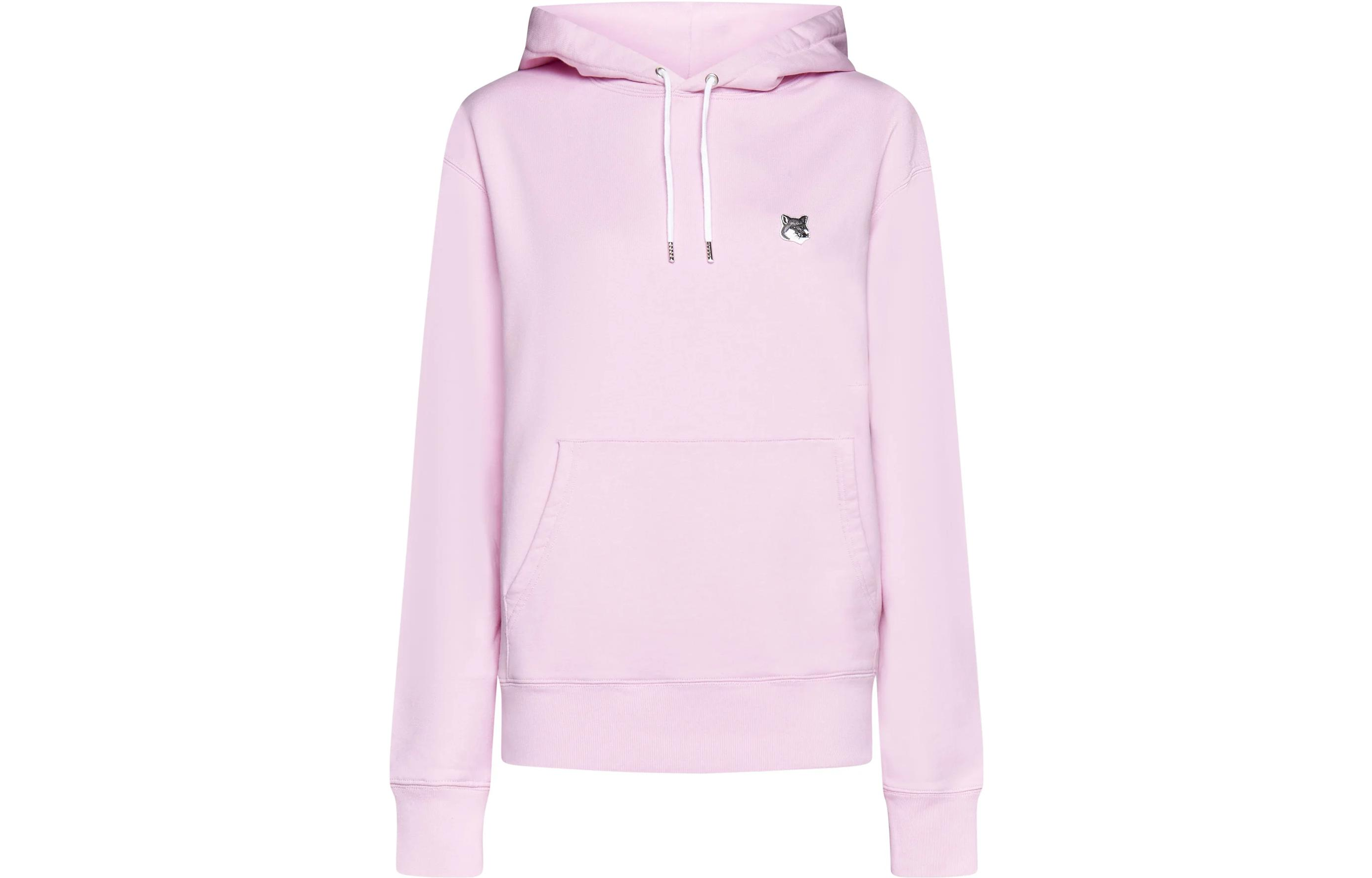 Order Maison Kitsune SS23 Pink Fox Logo Embroidered Unisex Hoodie GU00335KM0002-P626