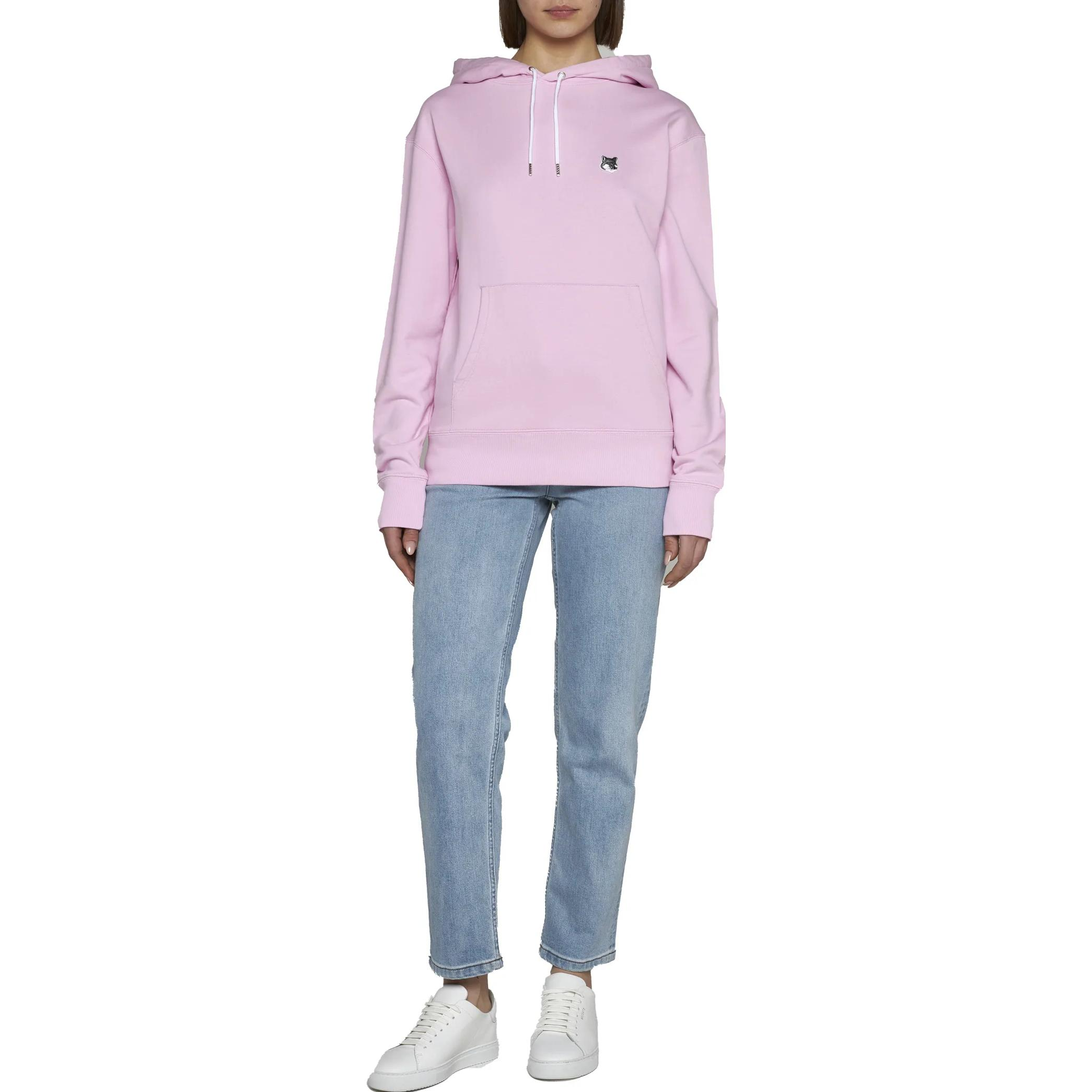 Lookbook Maison Kitsune SS23 Pink Fox Logo Embroidered Unisex Hoodie GU00335KM0002-P626
