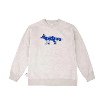 Maison Kitsune SS23 Purple Alphabet Print Pullover Sweatshirt LM00308KM0307P5-25