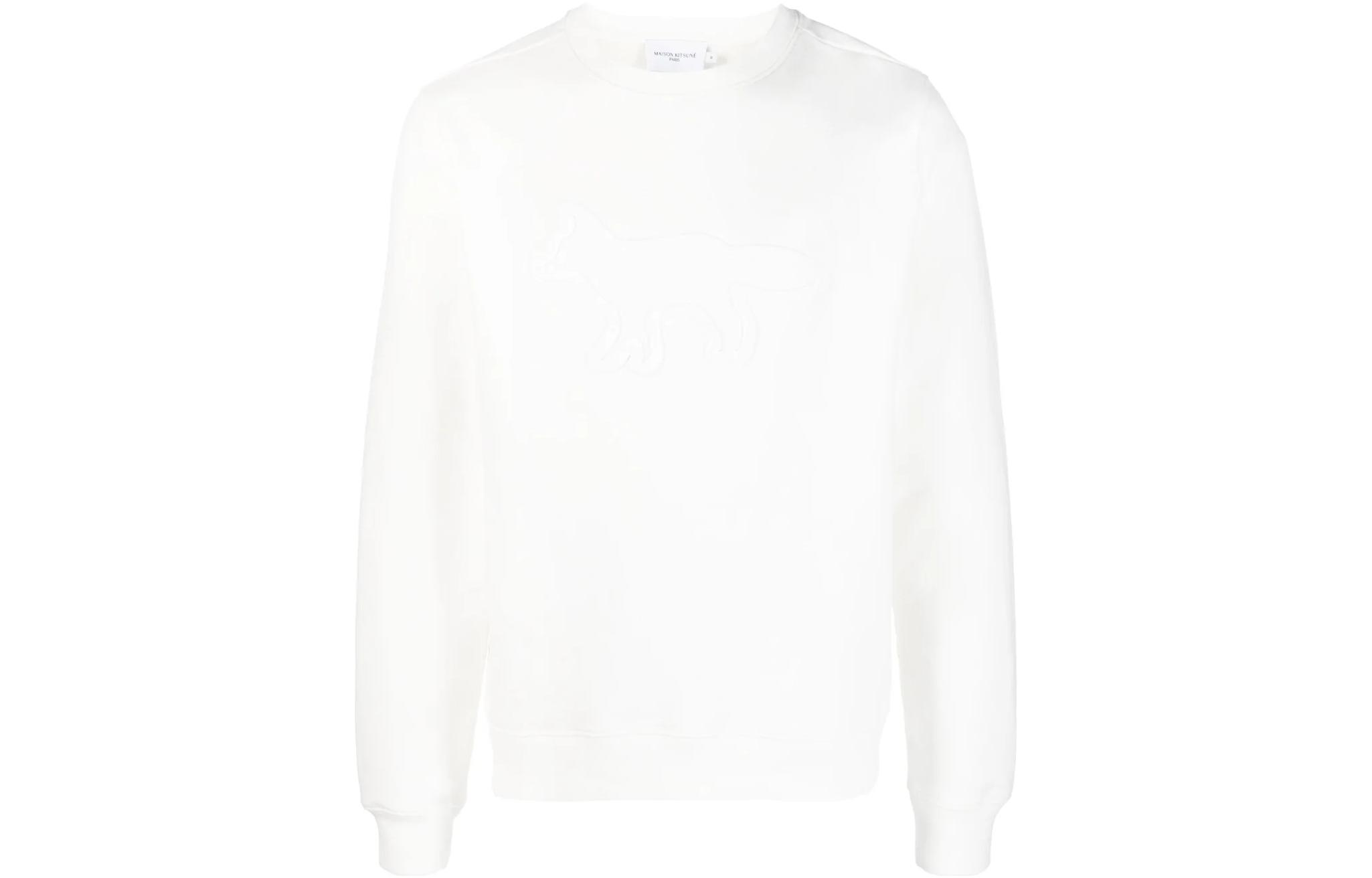 Maison Kitsune SS23 Solid Color Zip-Up Collared Jacket Men’s Navy Blue JM02155WQ0047-P498