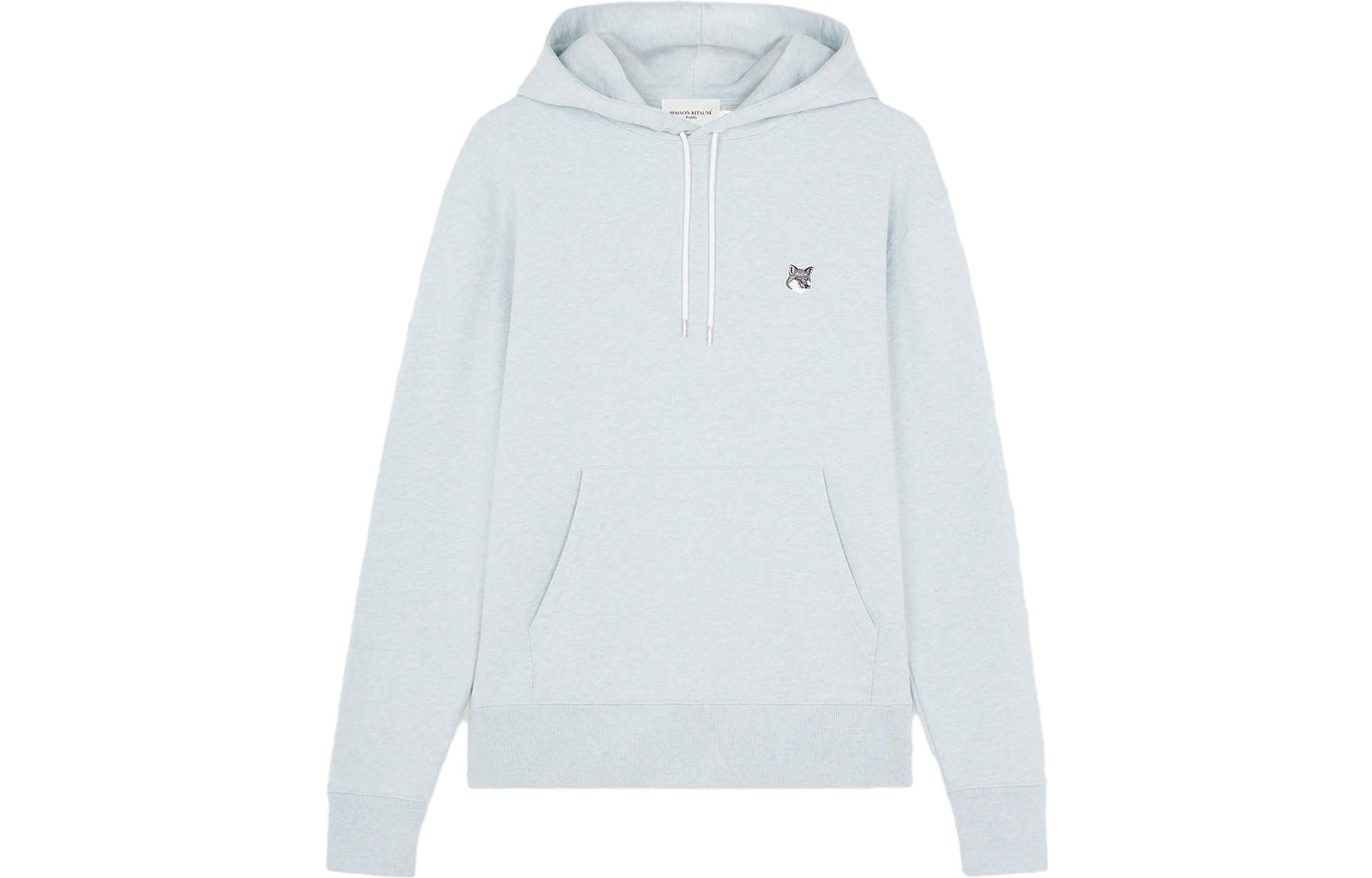 Maison Kitsune SS23 Unisex Fox Logo Pullover Crewneck Sweatshirt Blue Haze KM00517KT1078-P429