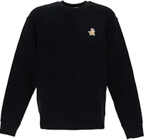 Order 메종 키츠네 SS24 블랙 만화 패치 크루넥 맨투맨. MM00313KM0307P199