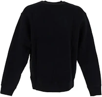 Lookbook 메종 키츠네 SS24 블랙 만화 패치 크루넥 맨투맨. MM00313KM0307P199