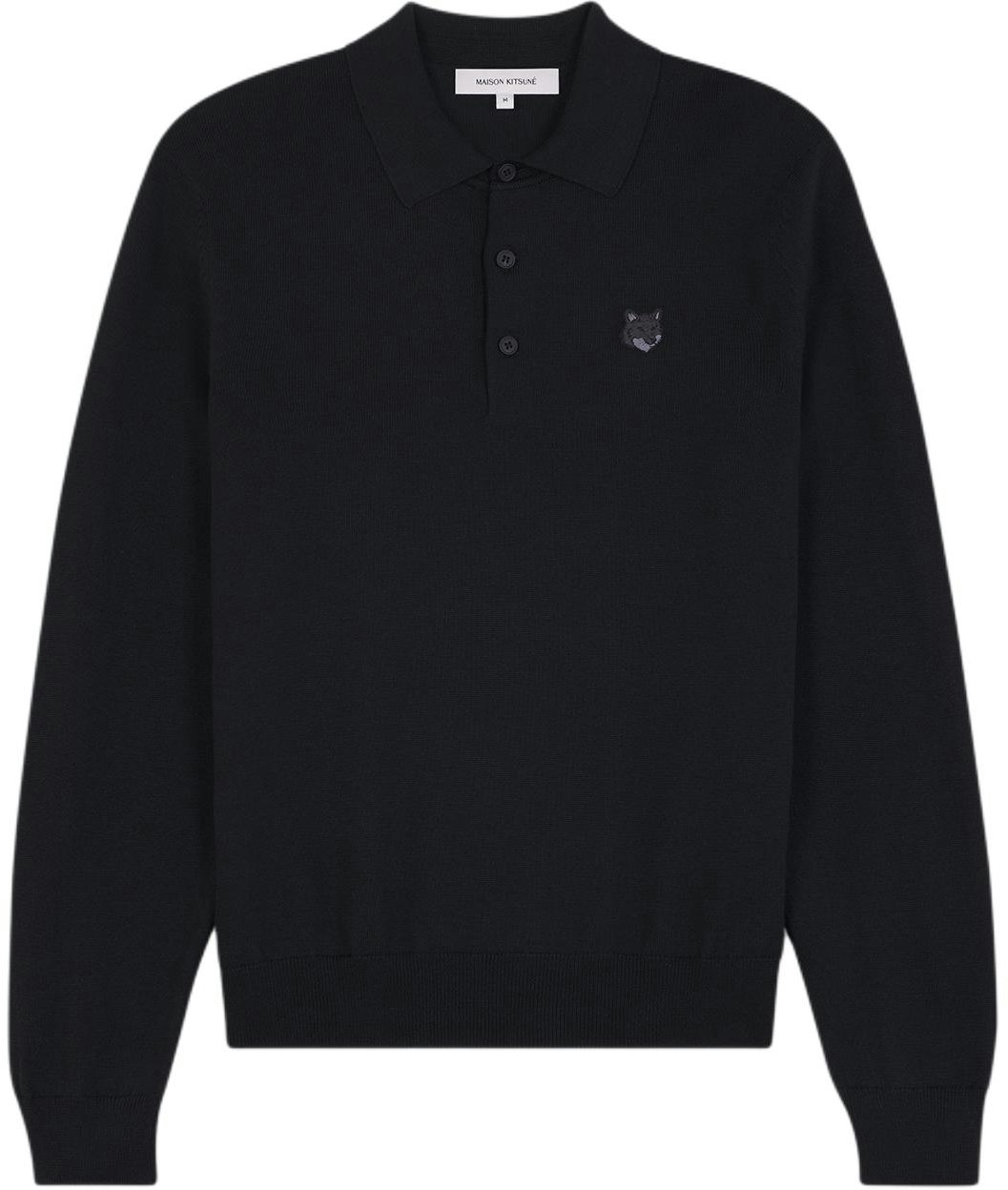 maison-kitsune-ss-24-black-fox-patch-long-sleeve-polo-sweater-mm-00211-kt-1036-p199