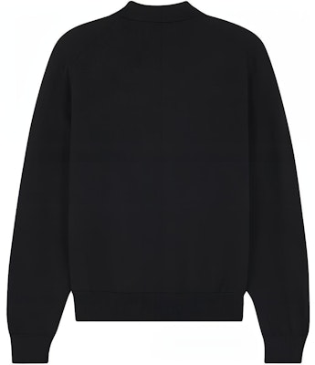 美尚狐SS24黑色狐狸标长袖Polo毛衣. MM00211KT1036-P199 Lookbook 美尚狐SS24黑色狐狸标长袖Polo毛衣. MM00211KT1036-P199