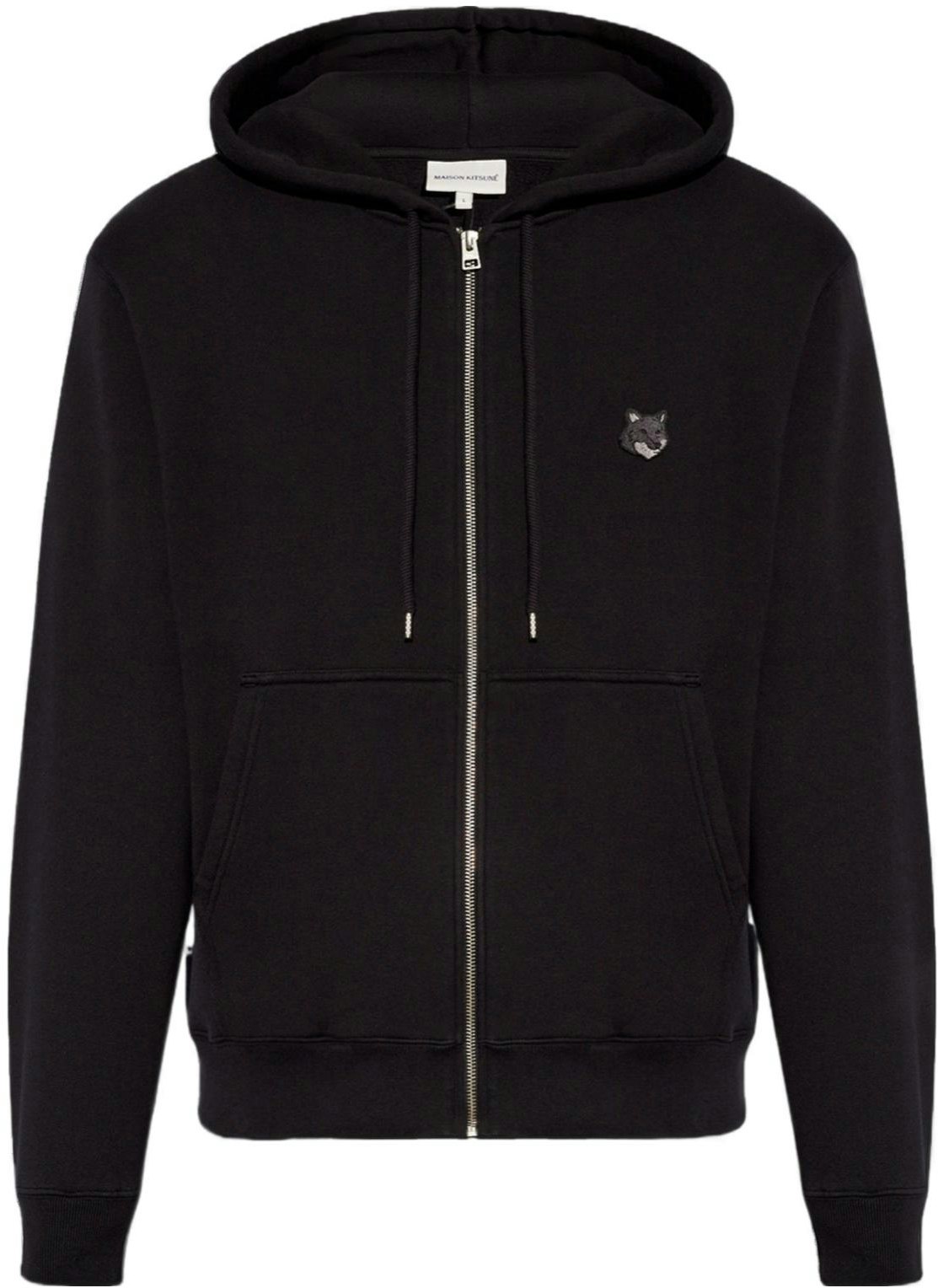 maison-kitsune-ss-24-black-solid-loose-fit-zip-up-hoodie-jacket-mm-00714-km-0307-p199