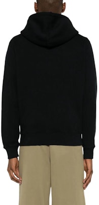 メゾンキツネ SS24 ブラック ソリッド ルーズフィット ジップアップ フーディ ジャケット MM00714KM0307-P199 Shop メゾンキツネ SS24 ブラック ソリッド ルーズフィット ジップアップ フーディ ジャケット MM00714KM0307-P199