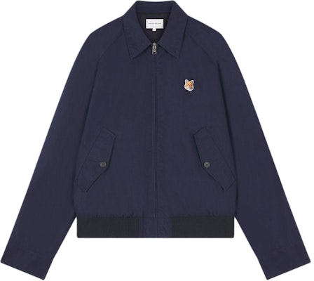 Maison Kitsune SS24 經典藍色拉鍊翻領外套。 MM02105WQ0067-P476 Buy Maison Kitsune SS24 經典藍色拉鍊翻領外套。 MM02105WQ0067-P476