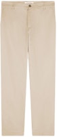 Maison Kitsune SS24 Casual Mid-Rise Straight Cotton Pants Light Beige MM01120WW0078-P218 Maison Kitsune SS24 Casual Mid-Rise Straight Cotton Pants Light Beige MM01120WW0078-P218