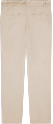 Maison Kitsune SS24 Seluar Straight Cotton Mid-Rise Kasual Beige Terang MM01120WW0078-P218 Lookbook Maison Kitsune SS24 Seluar Straight Cotton Mid-Rise Kasual Beige Terang MM01120WW0078-P218