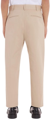 Maison Kitsune SS24 Seluar Straight Cotton Mid-Rise Kasual Beige Terang MM01120WW0078-P218 Purchase Maison Kitsune SS24 Seluar Straight Cotton Mid-Rise Kasual Beige Terang MM01120WW0078-P218