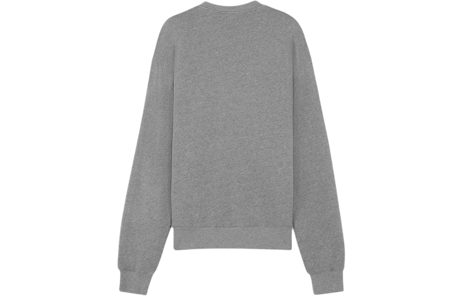 Lookbook メゾンキツネ SS24 グレークルーネックプルオーバースウェットシャツ リブトリム付き MM00316KM0307-H131