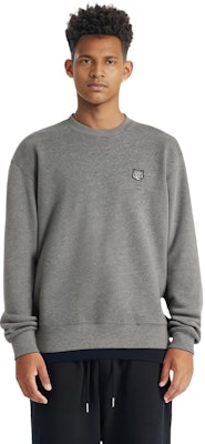 メゾンキツネ SS24 グレークルーネックプルオーバースウェットシャツ リブトリム付き MM00316KM0307-H131 Details for メゾンキツネ SS24 グレークルーネックプルオーバースウェットシャツ リブトリム付き MM00316KM0307-H131