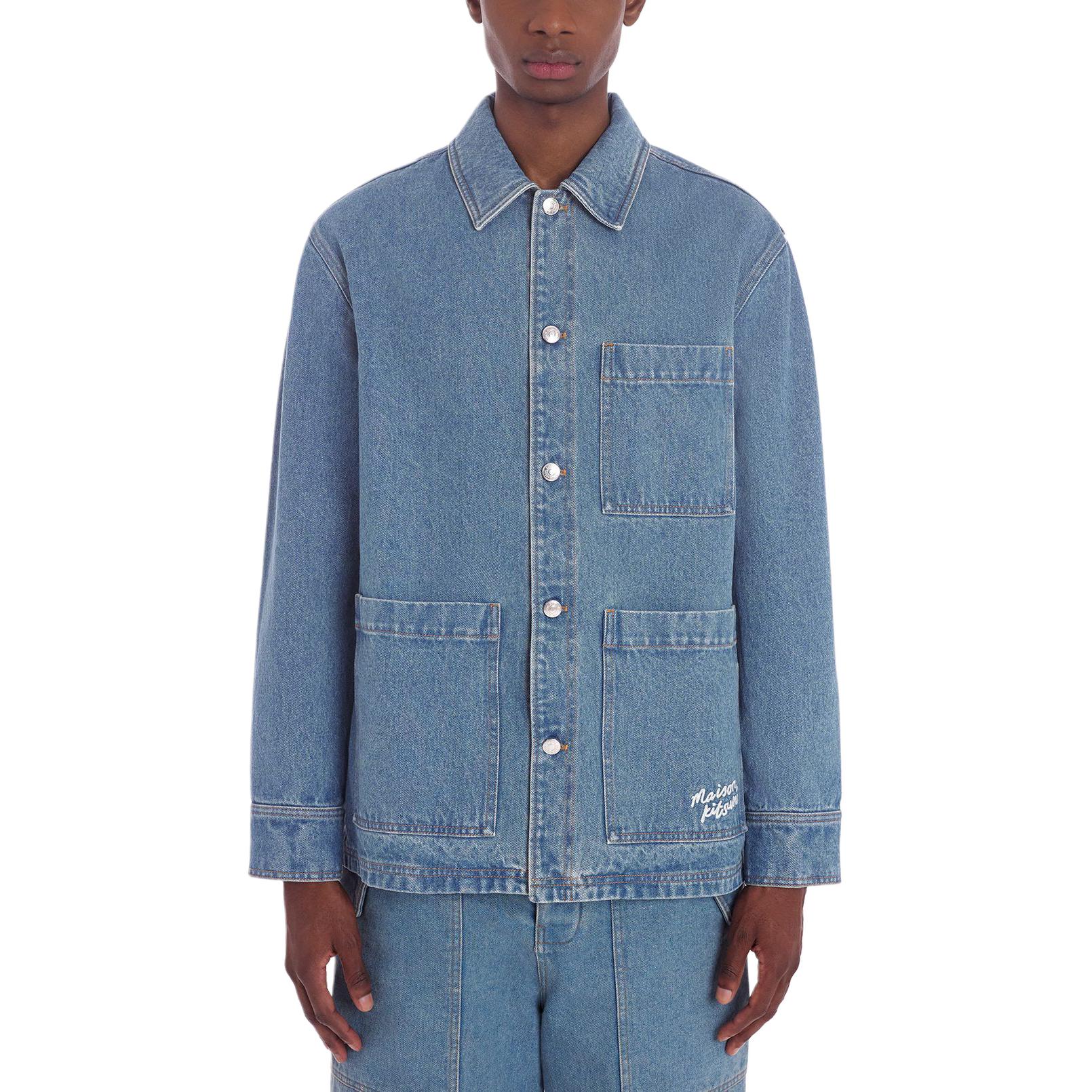 Purchase 美松狐SS24靛蓝纯色丹宁工装夹克 MM00415WW5023-P413