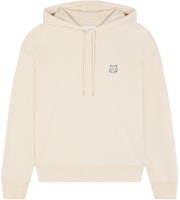 Maison Kitsune SS24 Loose Fit Patch Hoodie Paper White LM00705KM0001-P205 Maison Kitsune SS24 Loose Fit Patch Hoodie Paper White LM00705KM0001-P205