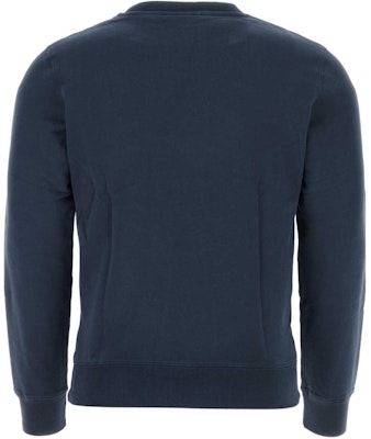 メゾンキツネ SS24 ネイビーブルークルーネックスウェット ロゴ入り. LM00301KM0001-P476 Lookbook メゾンキツネ SS24 ネイビーブルークルーネックスウェット ロゴ入り. LM00301KM0001-P476