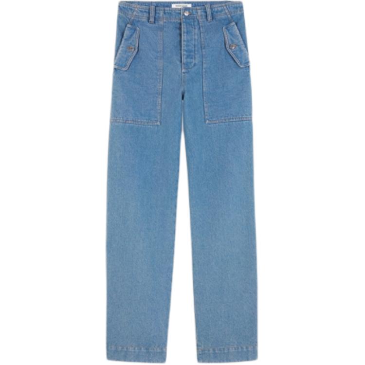 Order メゾンキツネ SS24 リラックスストレートコットンジーンズ ブルー MM01113WW5023-P413