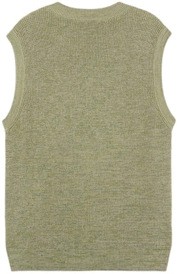 Maison Kitsune SS24 Baju Tanpa Lengan Hijau dengan Leher V & Sulaman Huruf MM00808KT1108-H358 Lookbook Maison Kitsune SS24 Baju Tanpa Lengan Hijau dengan Leher V & Sulaman Huruf MM00808KT1108-H358