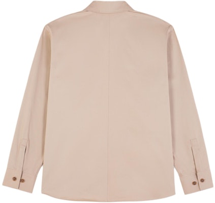 Maison Kitsune SS24 纯色口袋长袖衬衫 浅米色 MM00401WW0078-P218 Lookbook Maison Kitsune SS24 纯色口袋长袖衬衫 浅米色 MM00401WW0078-P218