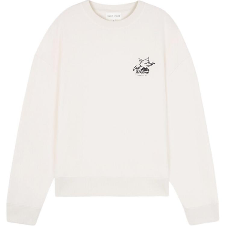 Maison Kitsune SS24 Beige Single-Breasted Long-Sleeve Jacket Coat MM02205WM0024-P218