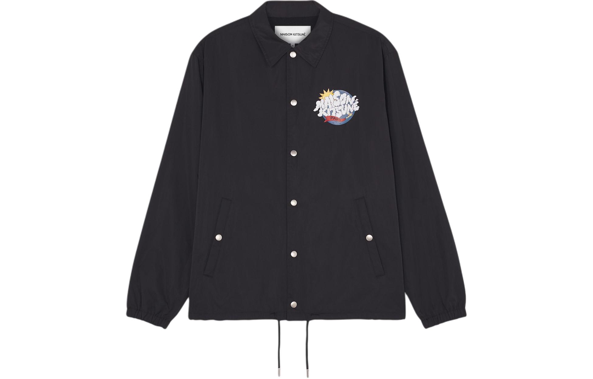 Maison Kitsune SS24 Blue Crewneck Pullover Sweatshirt Long Sleeve GM00333KM0002P480