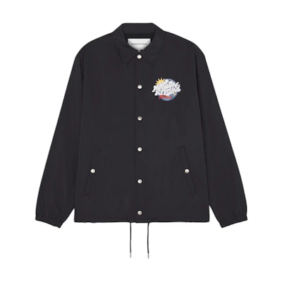 Maison Kitsune SS24 Blue Crewneck Pullover Sweatshirt Long Sleeve GM00333KM0002P480
