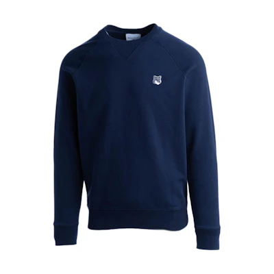 Maison Kitsune SS24 Blue Fox Head Embroidered Patch Long Sleeve Jacket Men QZ4239M06Q-P420