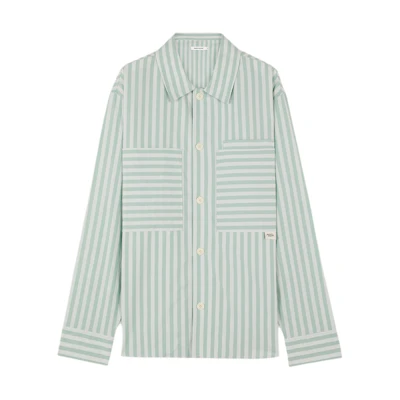 Maison Kitsune SS24 Cartoon Print Unisex Crewneck Sweatshirt Light Purple LW00310KM0001H150