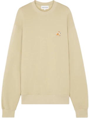 Maison Kitsune SS24 Cozy Cotton Crewneck Pullover Sweatshirt Malt Milkshake MM00313KM0307-P239 Order Maison Kitsune SS24 Cozy Cotton Crewneck Pullover Sweatshirt Malt Milkshake MM00313KM0307-P239