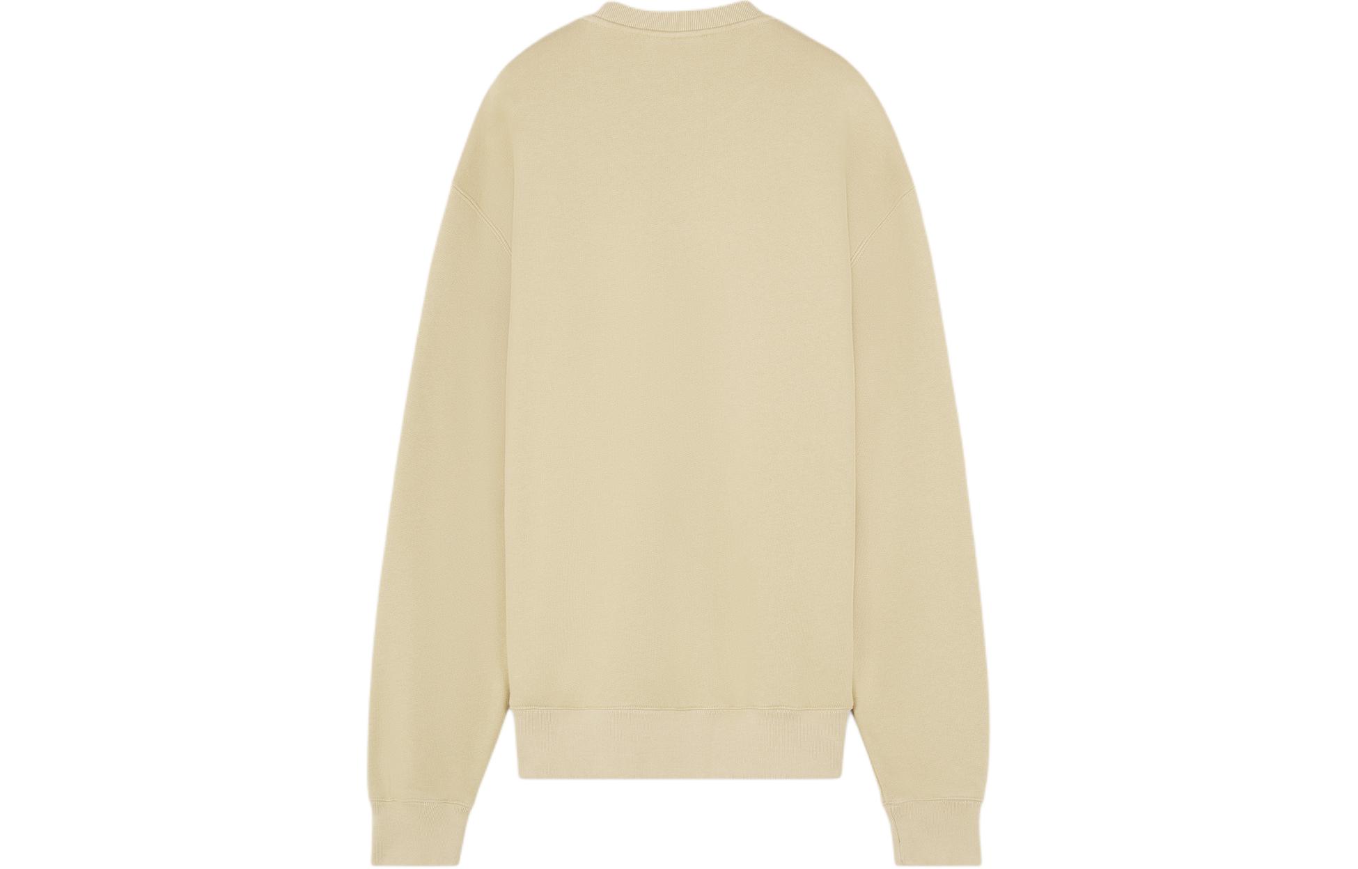 Lookbook Maison Kitsune SS24 Cozy Cotton Crewneck Pullover Sweatshirt Malt Milkshake MM00313KM0307-P239