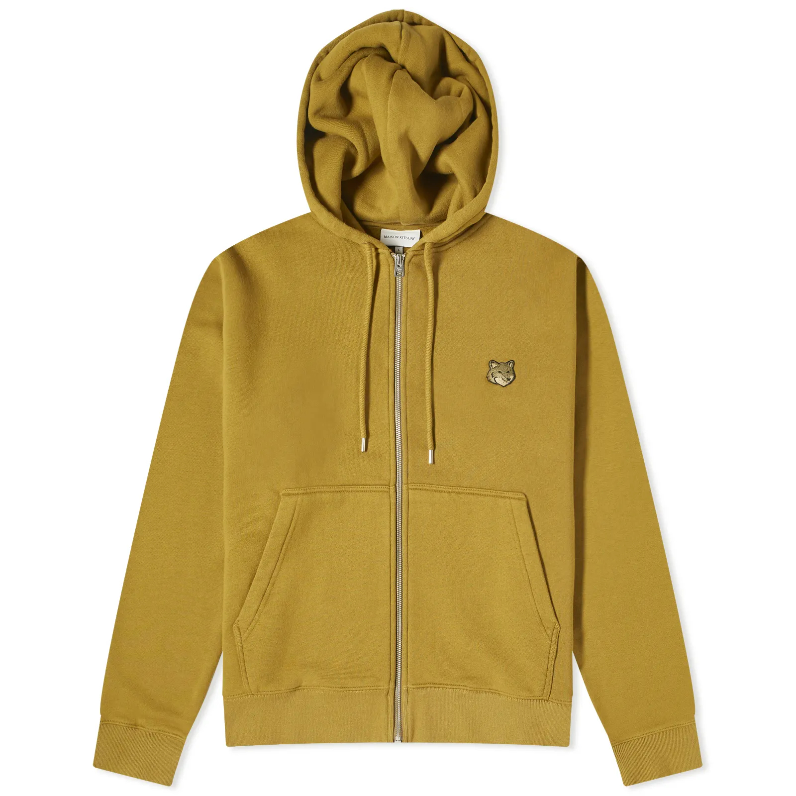 Maison Kitsune SS24 Fox Head Zip Hoodie Jacket Unisex MM02228WQ0072