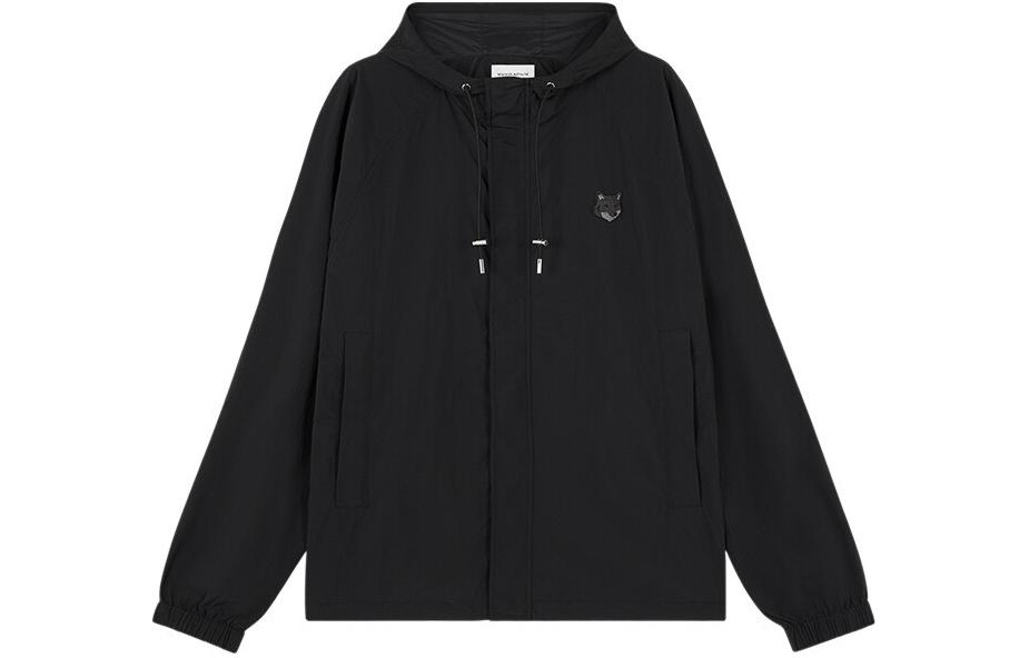 Maison Kitsune SS24 Fox Logo Ribbed Crewneck Sweatshirt Navy MM00313KM0307-P476