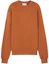 Buy Maison Kitsune SS24 Fox Patch Cotton Crewneck Sweatshirt - Tobacco Brown MM00316KM0307-P261