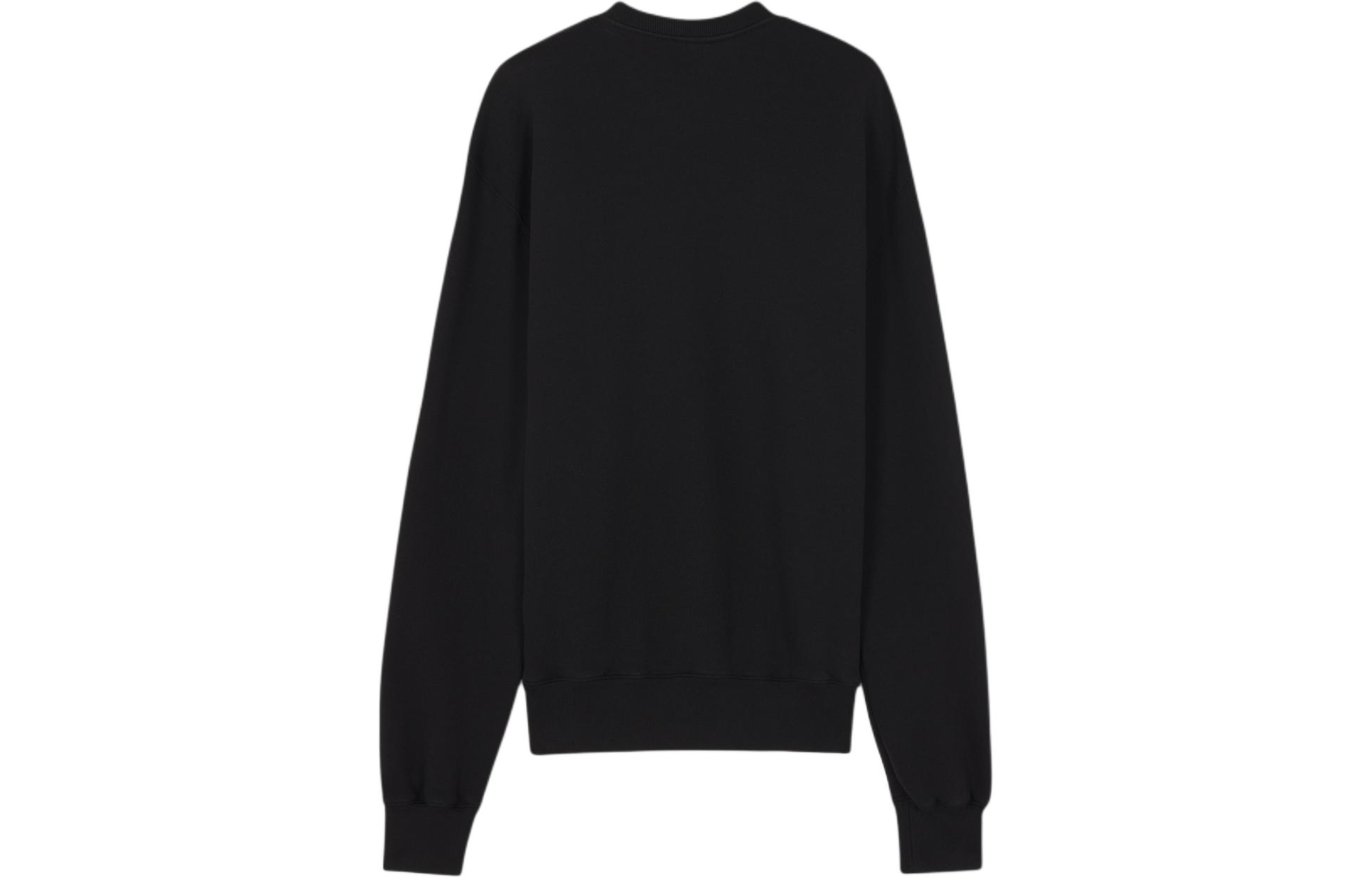 Lookbook メゾンキツネ SS24 フォックスパッチ コットンクルーネックスウェットシャツ ブラック MM00316KM0307-P199