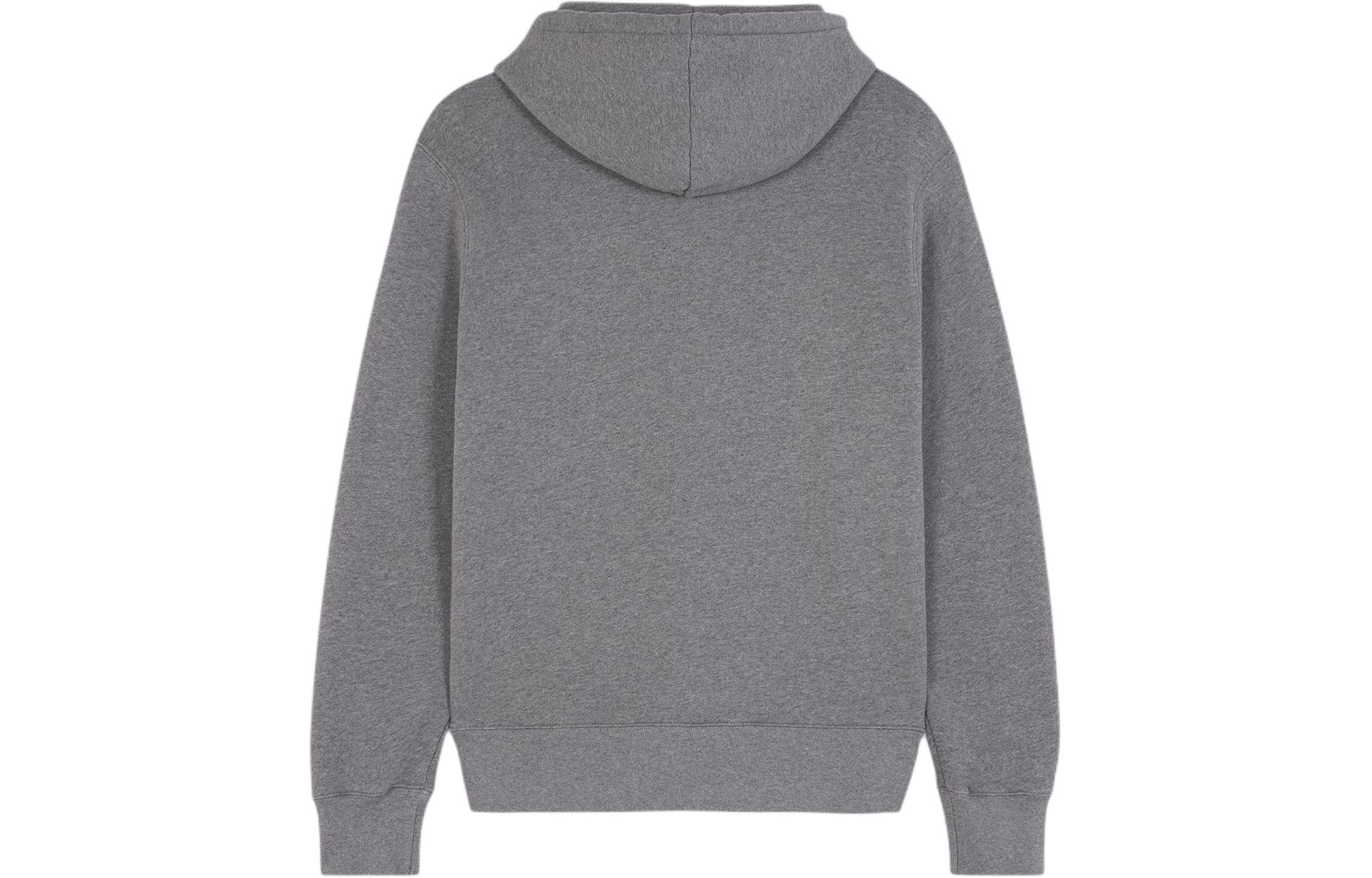 Lookbook Maison Kitsune SS24 男士灰色狐狸标志连帽棉质卫衣 MM00713KM0307-H131