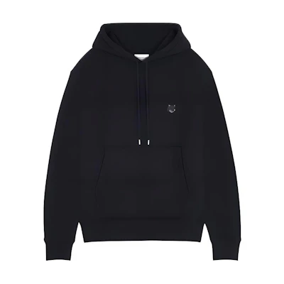 Maison Kitsune SS24 Fox Print Unisex Pullover Hoodie Black MM00713KM0307-P199