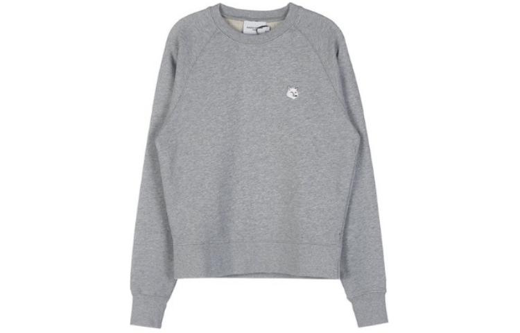 Maison Kitsune SS24 Graphic Print Hoodie Gray Long Sleeve Pullover LM00711KM0307-H120