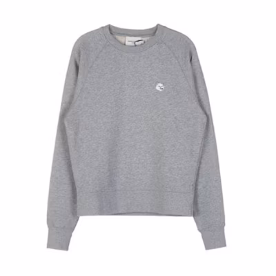 Maison Kitsune SS24 Graphic Print Hoodie Gray Long Sleeve Pullover LM00711KM0307-H120